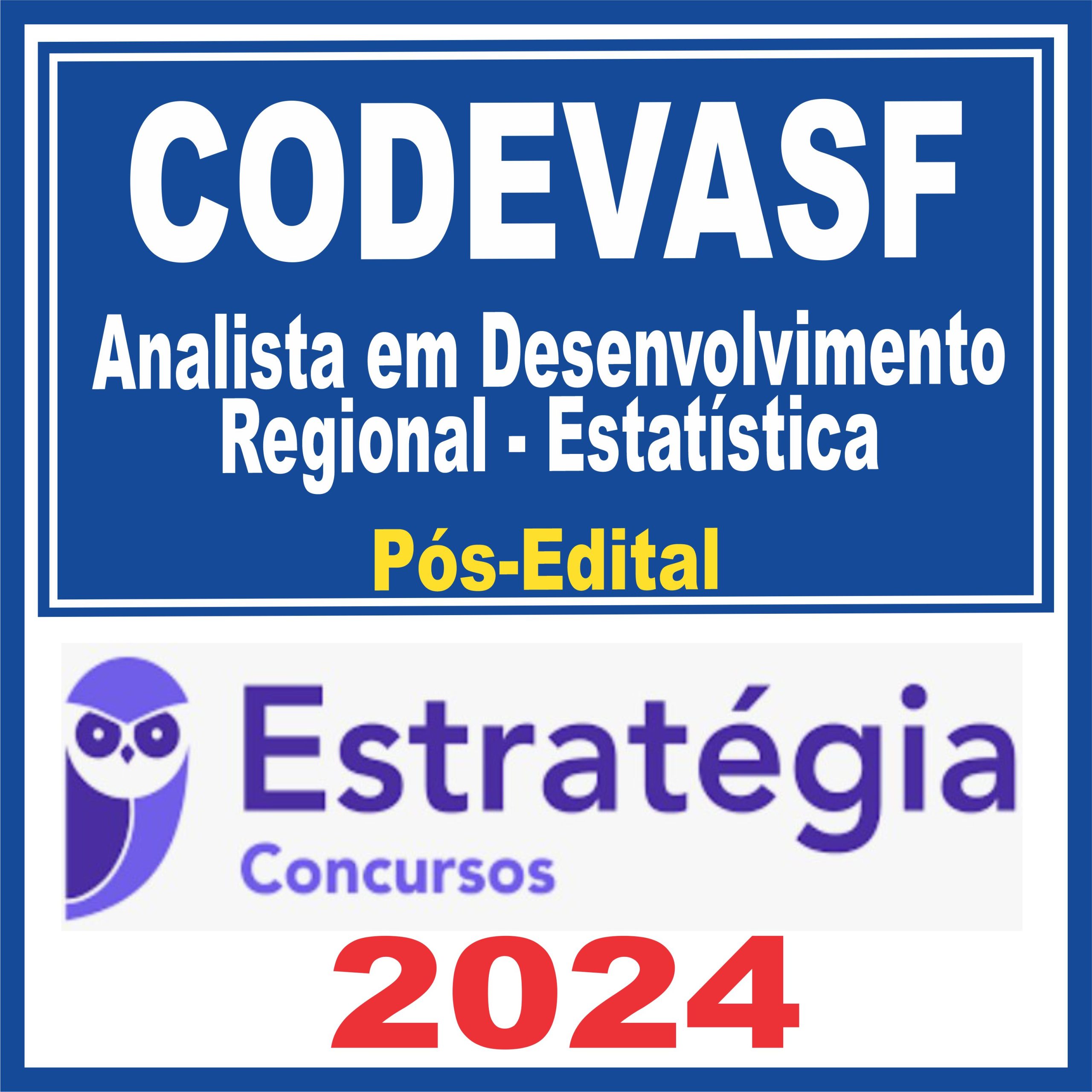CODEVASF (Analista em Desenvolvimento Regional - Estatística) Pós Edital - Estratégia 2024